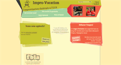 Desktop Screenshot of impro-vocation.org