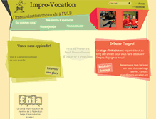 Tablet Screenshot of impro-vocation.org