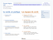 Tablet Screenshot of forum.impro-vocation.org